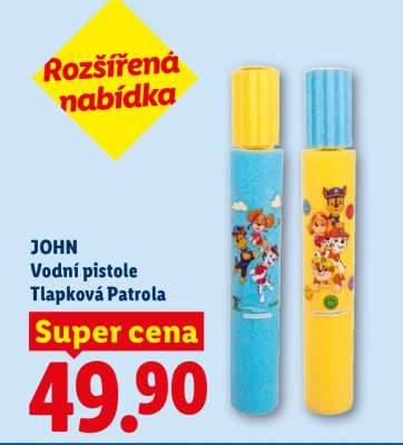 JOHN Vodní pistole Tlapková Patrola