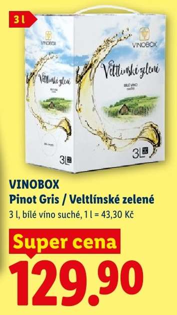 VINOBOX Pinot Gris / Veltlínské zelené