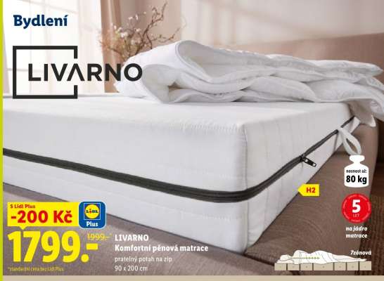 LIVARNO Komfortní pěnová matrace