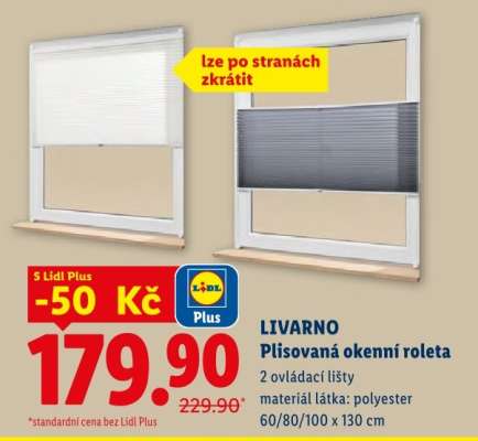 LIVARNO Plisovaná okenní roleta