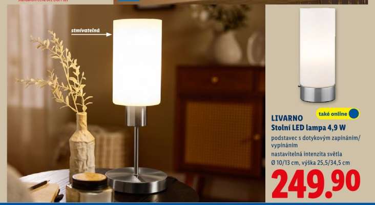 LIVARNO Stolní LED lampa 4,9 W