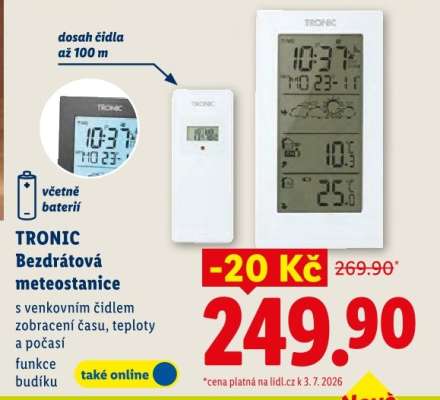 TRONIC Bezdrátová meteostanice