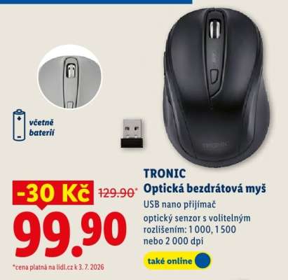 TRONIC Optická bezdrátová myš