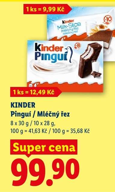 Kinder Pinguí / Mléčný řez