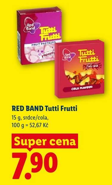 RED BAND TUTTI FRUTTI