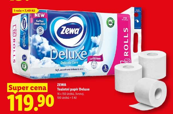 Zewa toaletní papír Deluxe