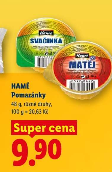 HAMÉ POMAZÁNKY
