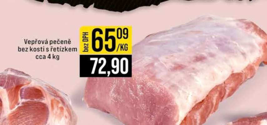 Vepřová pečeně bez kosti s řetízkem cca 4 kg
