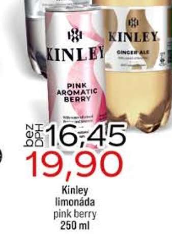 Kinley limonáda pink berry