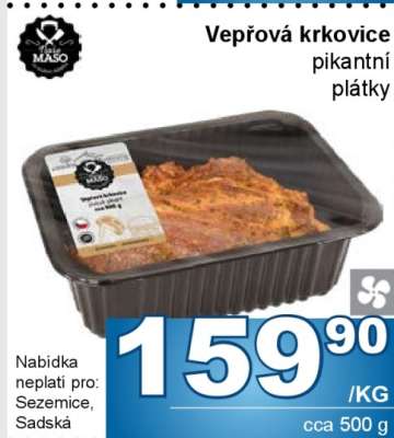 VEPŘOVÁ KRKOVICE*