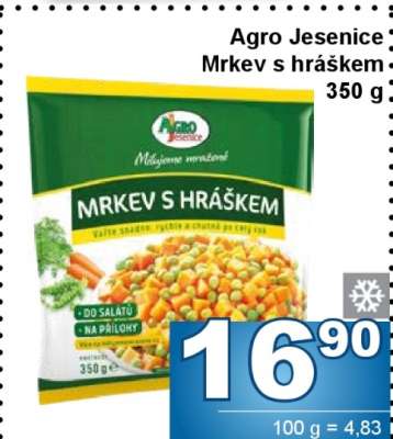 Agro Jesenice mrkev s hráškem