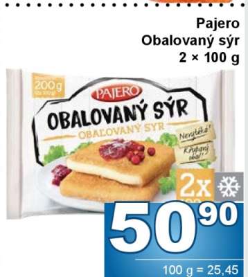PAJERO Obalovaný sýr