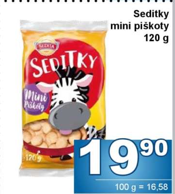 Seditky mini piškoty