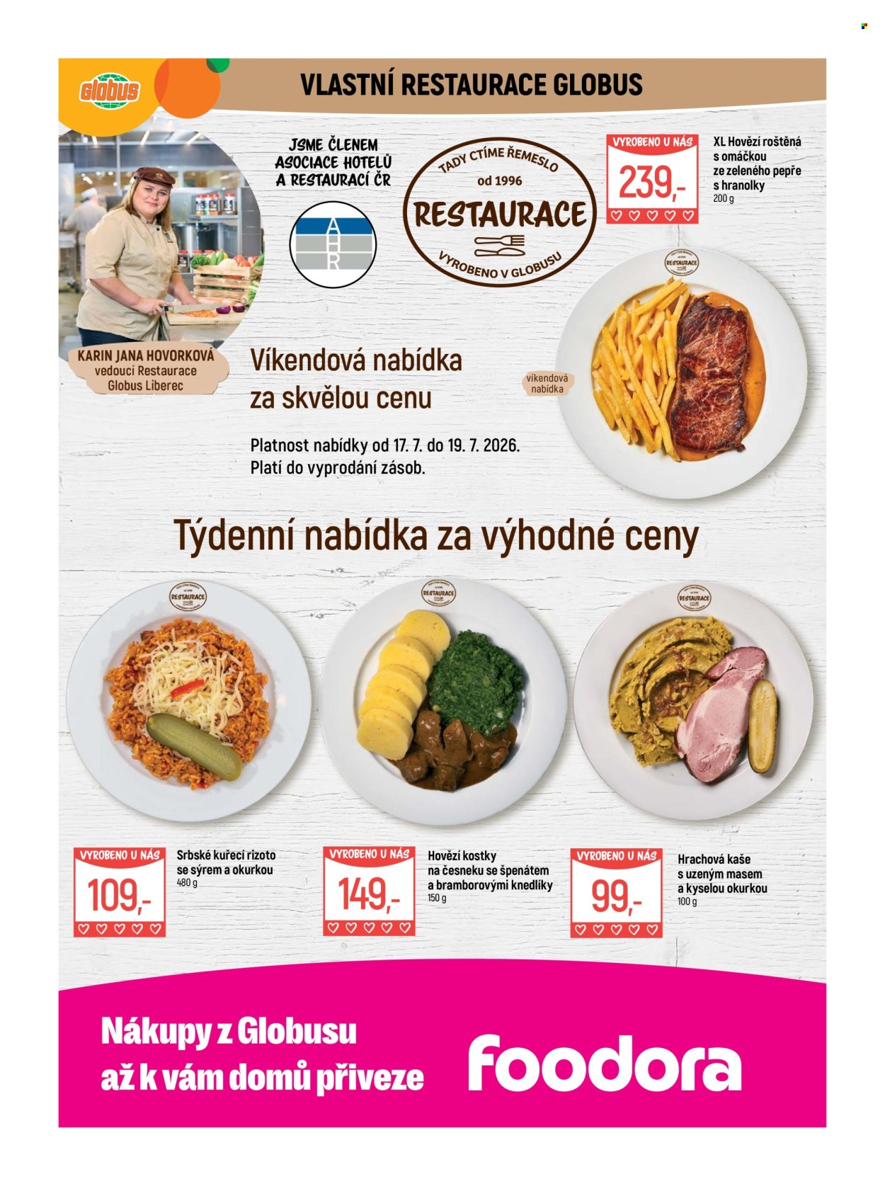 Leták Globus - 15.7.2026 - 21.7.2026. Strana 7