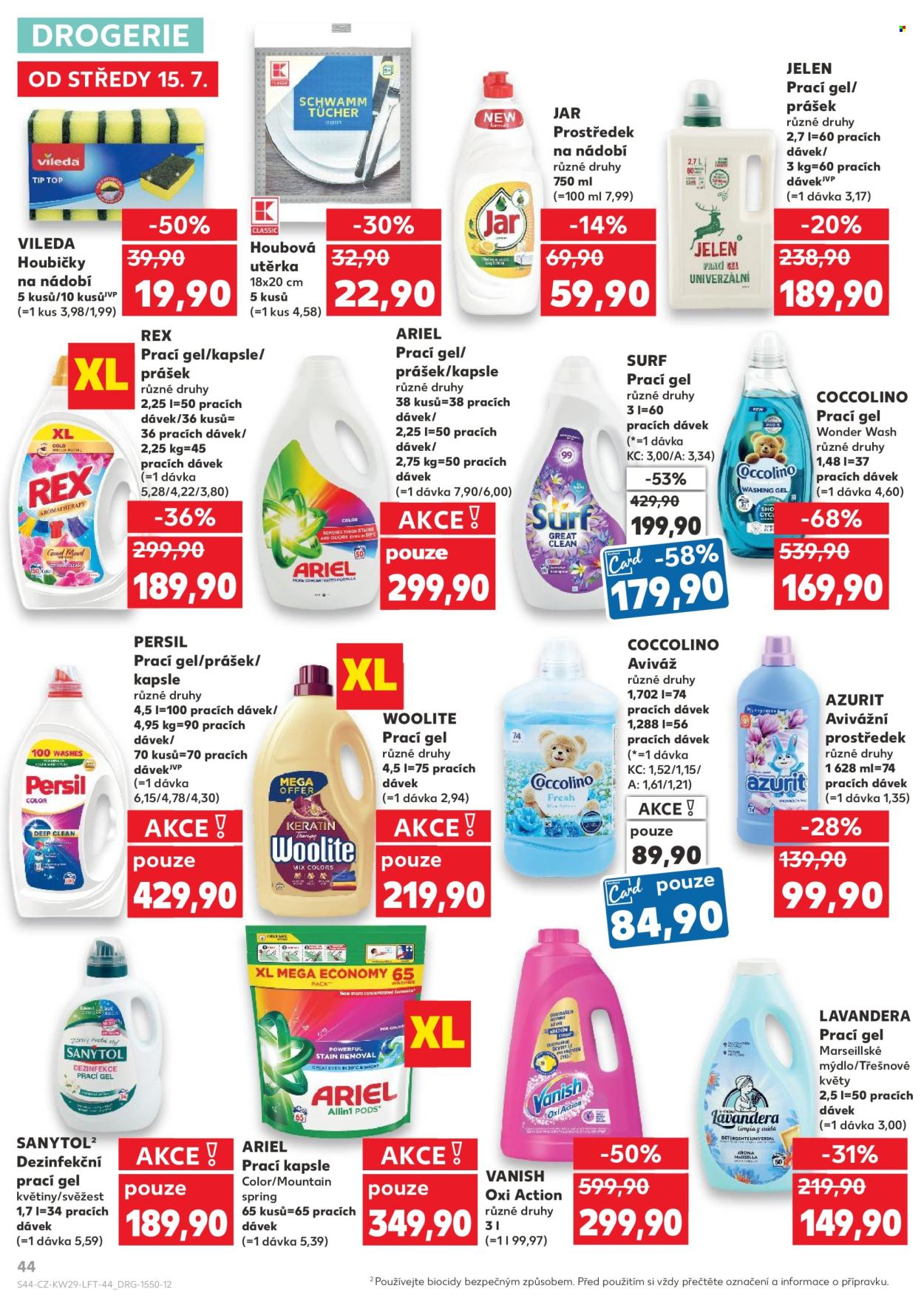 Leták Kaufland - 15.7.2026 - 21.7.2026. Strana 44
