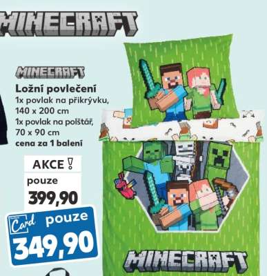 Ložní povlečení Minecraft