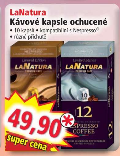 LaNatura Kávové kapsle ochucené