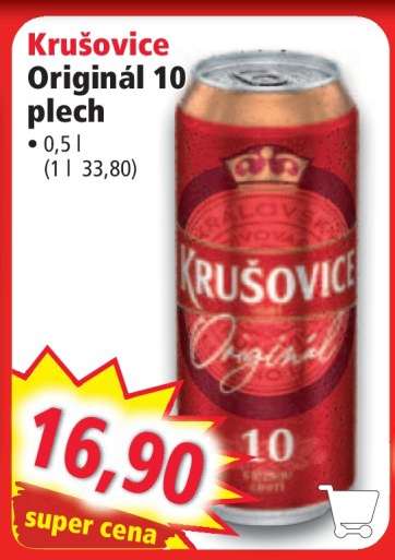 Krušovice Originál 10 plech