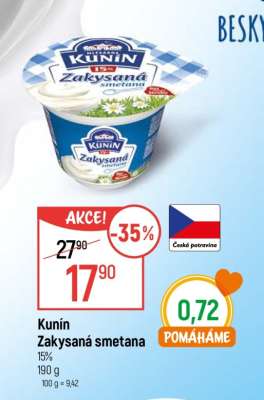 Kunín Zakysaná smetana