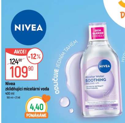 Nivea zklidňující micelární voda