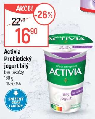 Activia Probiotický jogurt bílý bez laktózy