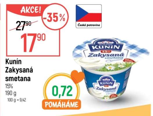 Kunín Zakysaná smetana