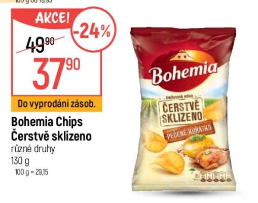 Bohemia chips Čerstvě sklizeno
