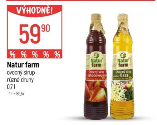 Natur farm ovocný sirup