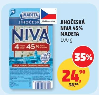 JIHOČESKÁ NIVA 45% MADETA*