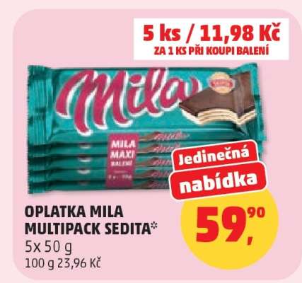 OPLATKA MILA MULTIPACK SEDITA*
