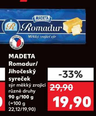 MADETA Romadur/ Jihočeský syreček