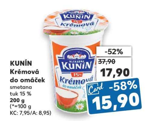 KUNÍN Krémová do omáček