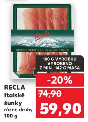 RECLA Italské šunky