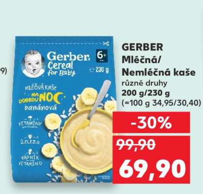 GERBER Mléčná/ Nemléčná kaše