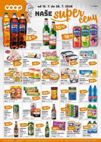 Leták coop TERNO - 15.7.2026 - 28.7.2026.