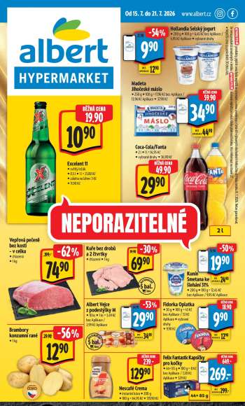 Leták Albert Hypermarket - 15.7.2026 - 21.7.2026.