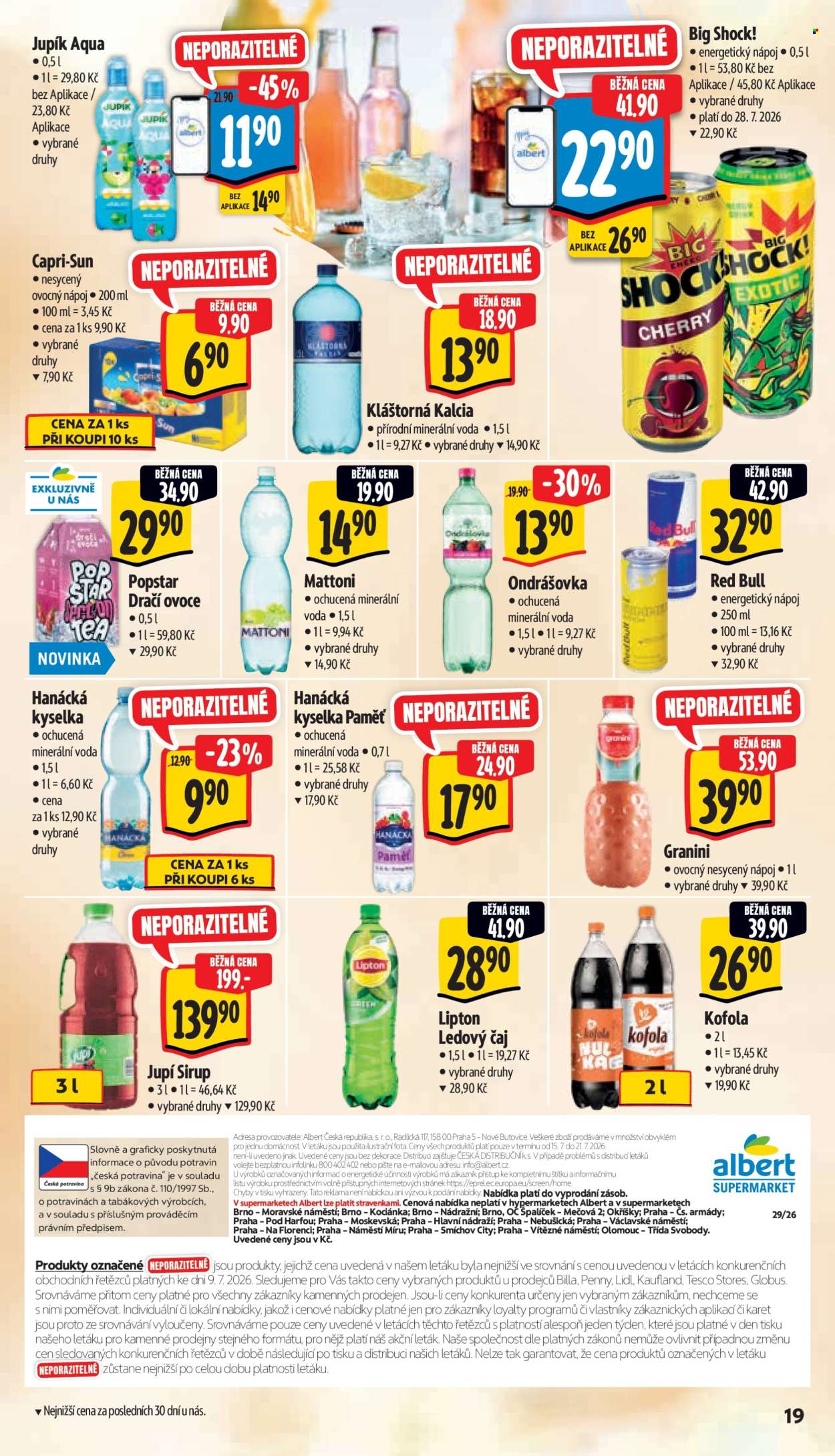 Leták Albert Supermarket - 15.7.2026 - 21.7.2026. Strana 29