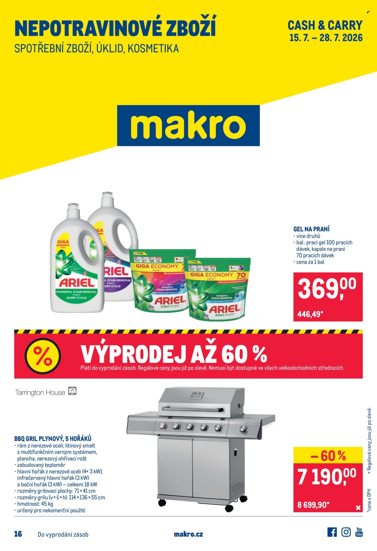 Leták MAKRO - 15.7.2026 - 28.7.2026. Strana 1