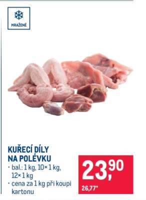 Kuřecí díly na polévku