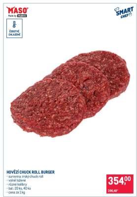 HOVĚZÍ CHUCK ROLL BURGER