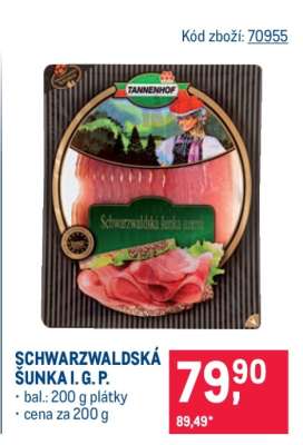Schwarzwaldská šunka I. G. P.