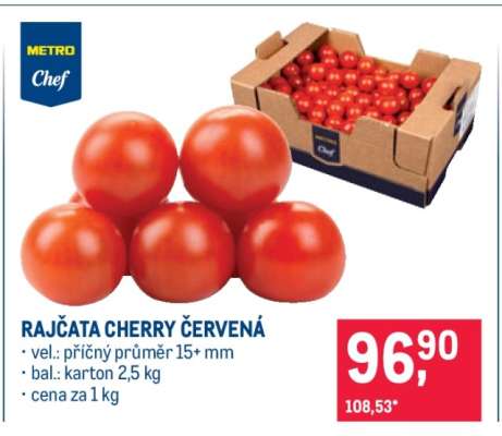 Rajčata cherry červená