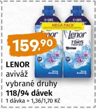 LENOR aviváž vybrané druhy