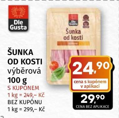 *Šunka od kosti výběrová 100 g