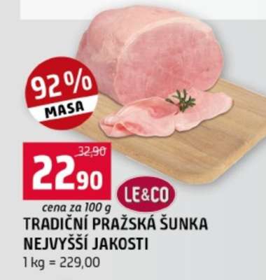 Tradiční Pražská šunka nejvyšší jakosti