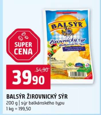 BALSÝR Žirovnický sýr