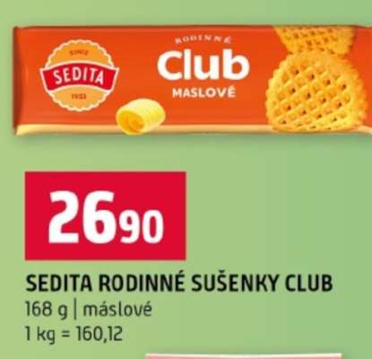 Sedita Rodinné sušenky Club
