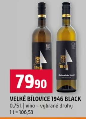 VELKÉ BÍLOVICE 1946 BLACK