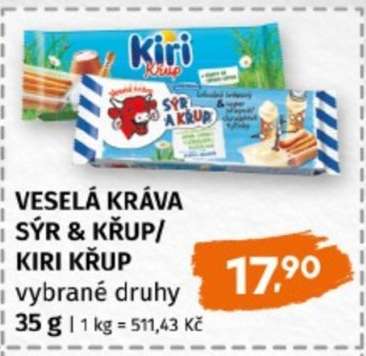 VESELÁ KRÁVA SÝR & KŘUP/KIRI KŘUP