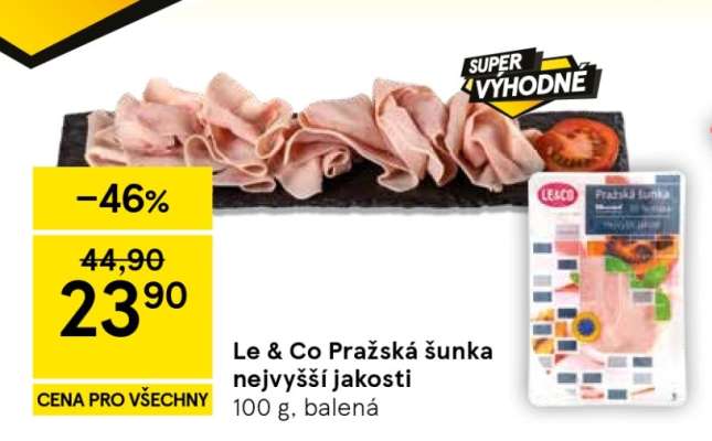Le & Co Pražská šunka nejvyšší jakosti